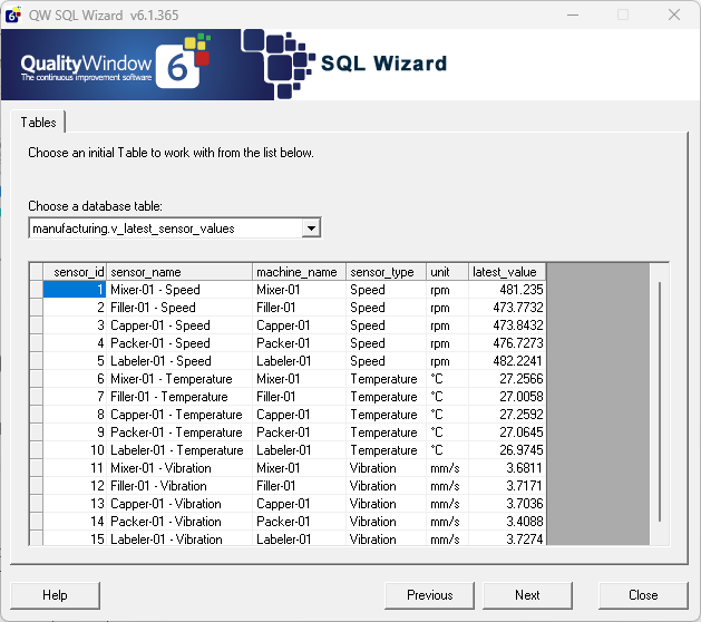 SQL Data Import Example