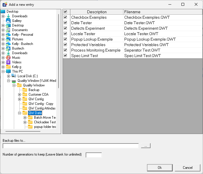  Add New Entry dialog