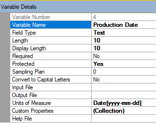 QW Admin Date Variable Configuration Example