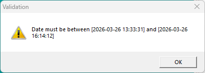 Date must be between error example