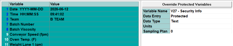 Protected variables with Override Protected Variables command available