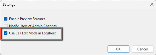 Cell Edit Mode option